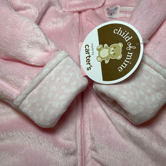 NWT Child of Mine Baby Pink Pram Winter Bodysuit Size 0-3 Months - Picture 4 of 8